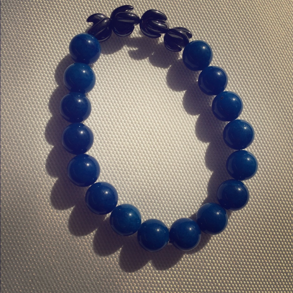 Handmade Lapis & Hematite Bracelet